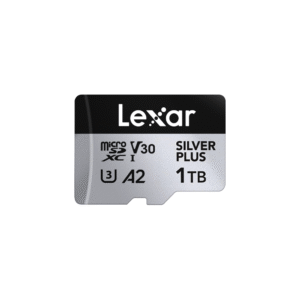 Lexar Professional Silver Plus 1TB microSDXC UHS-I V30 (205MB/s) - DJI Recommended Memory Card