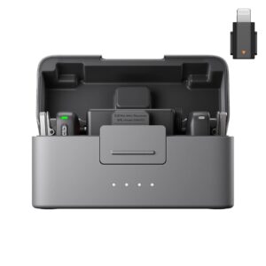 DJI Mic Mini (2 TX + 1 RX + Charging Case) + iPhone Lightning Adapter